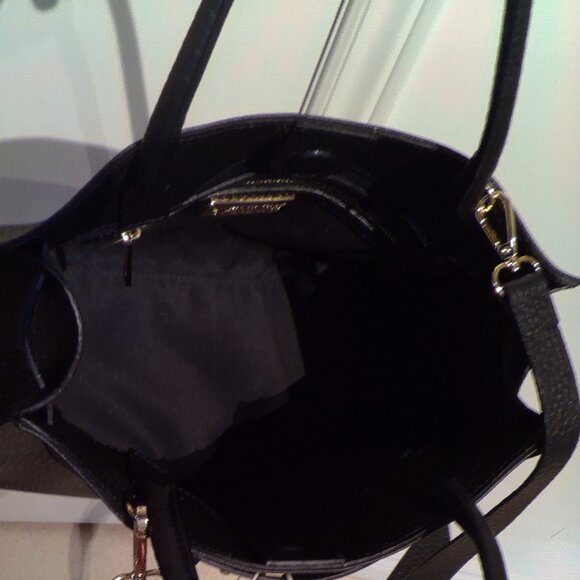 Italian DIVINA FIRENZE Leather Hand Bag - Black, Brand New W/Serial Numbers Tags - Picture 12 of 13